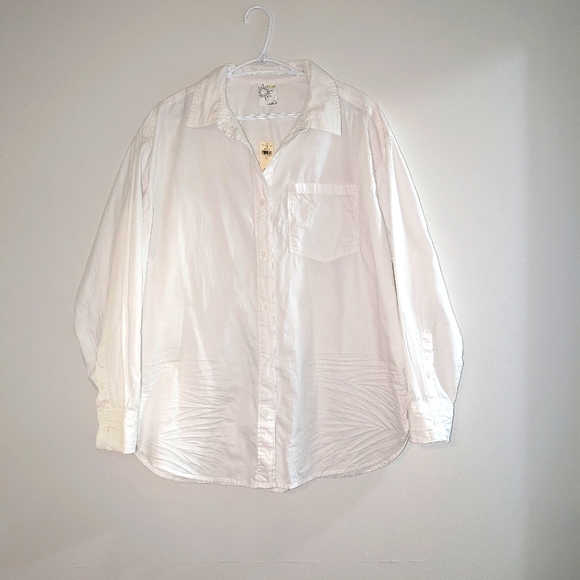 OFFLINE By Aerie - Over Sized Crinkle Button Down Shirt - Picture 12 of 12